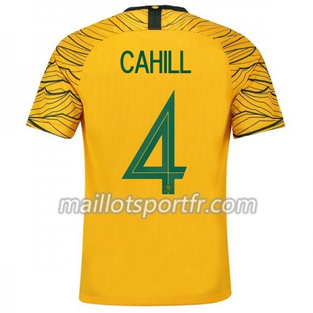 Maillot de Foot Australie Cahill 4 Domicile Coupe du monde 2018